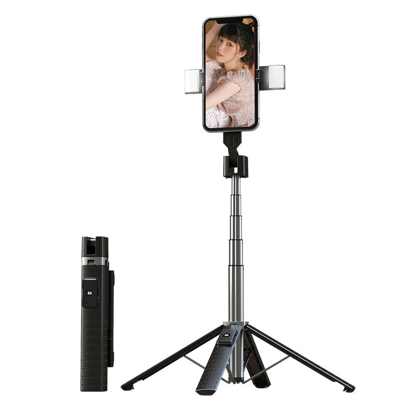 Quadrupod Double Fill Light Bluetooth Selfie Stick - Lily Tech Verse