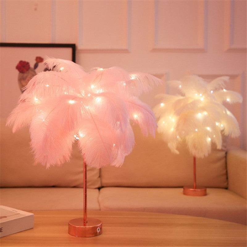 Feather Table Lamp