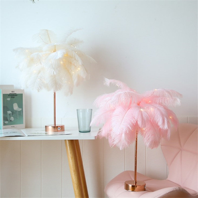 Feather Table Lamp