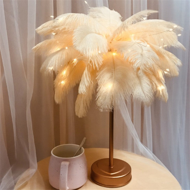 Feather Table Lamp