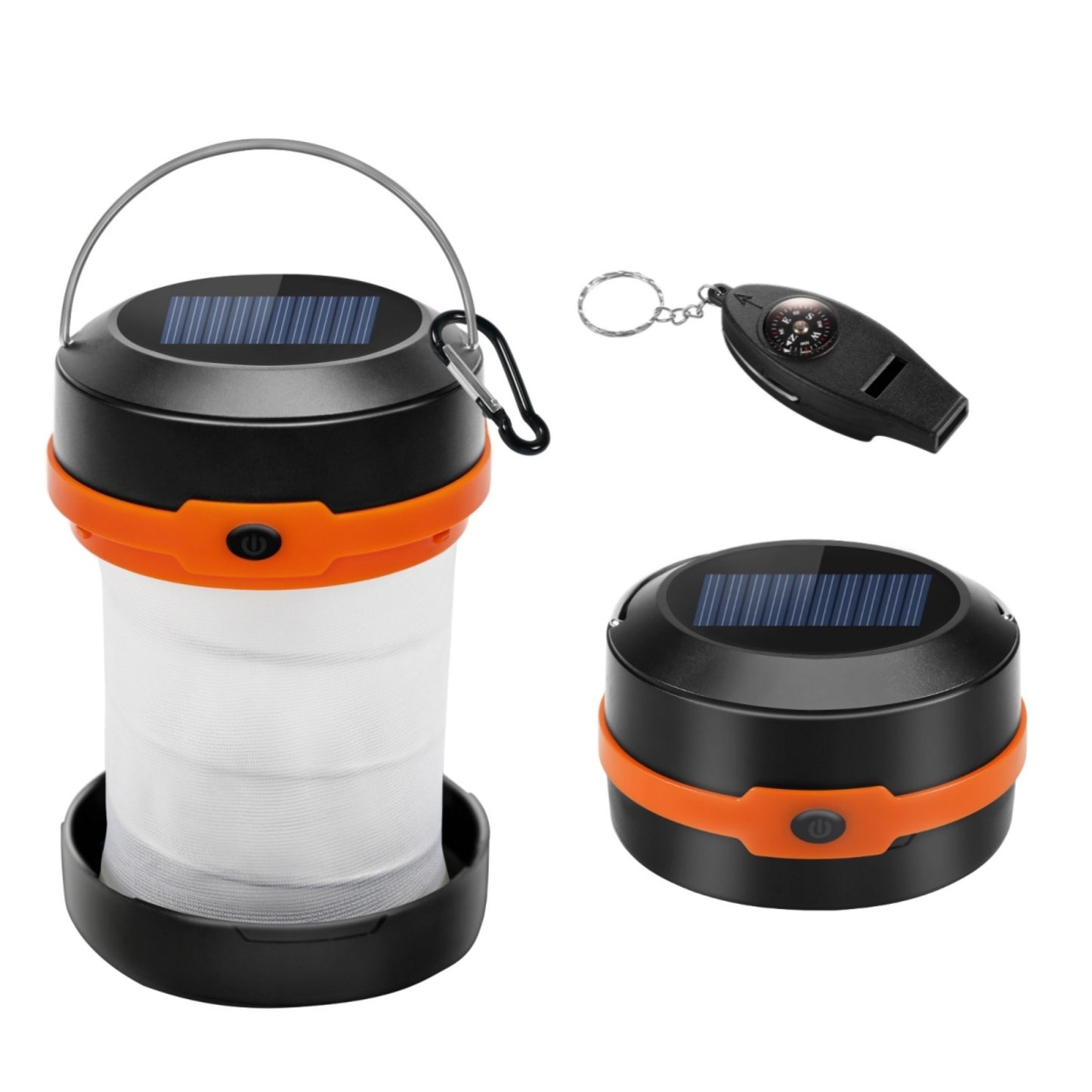 Solar Camping Lights With Free Multifunctional Whistle