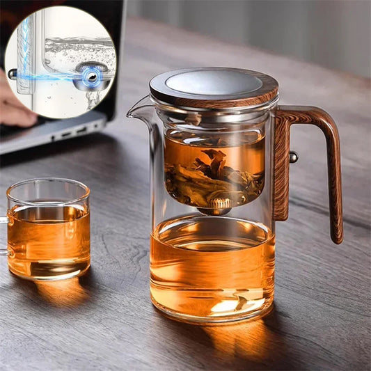 Magnetic Teapot Separation Filtration Glass Tea