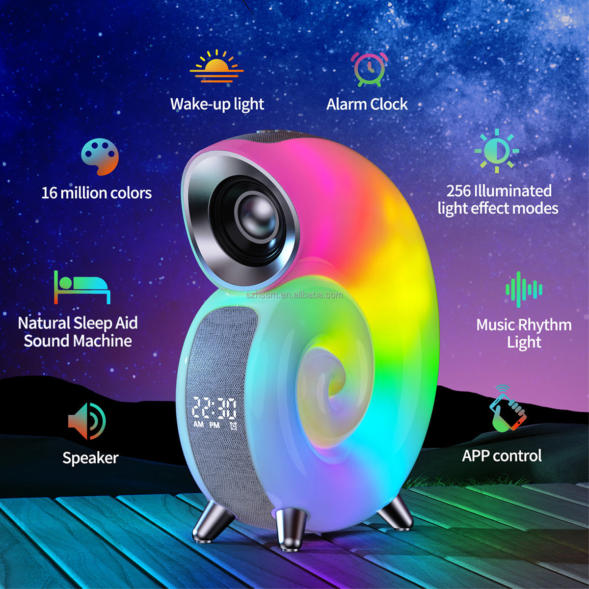 Smart RGB Atmosphere Light Bluetooth Speaker