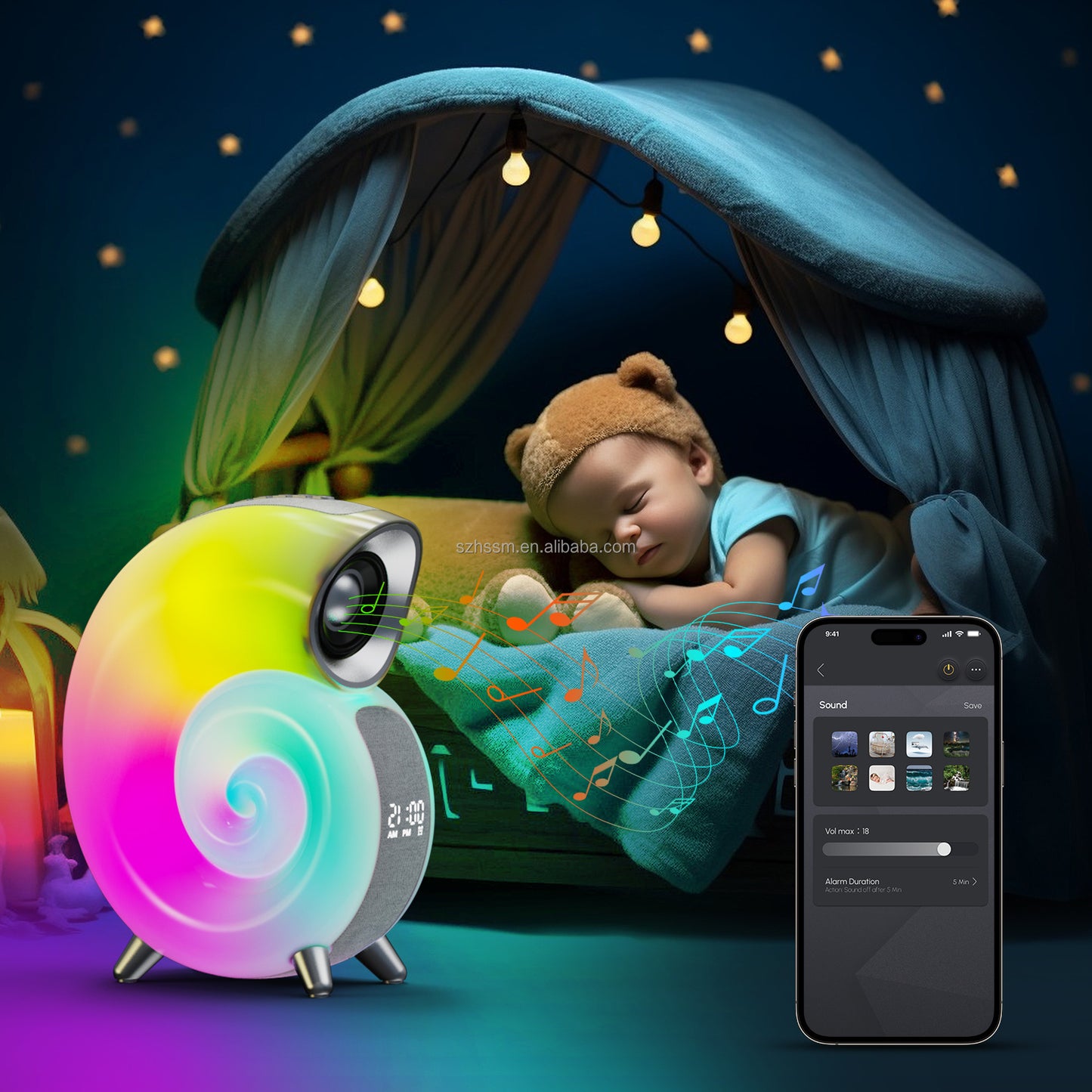 Smart RGB Atmosphere Light Bluetooth Speaker